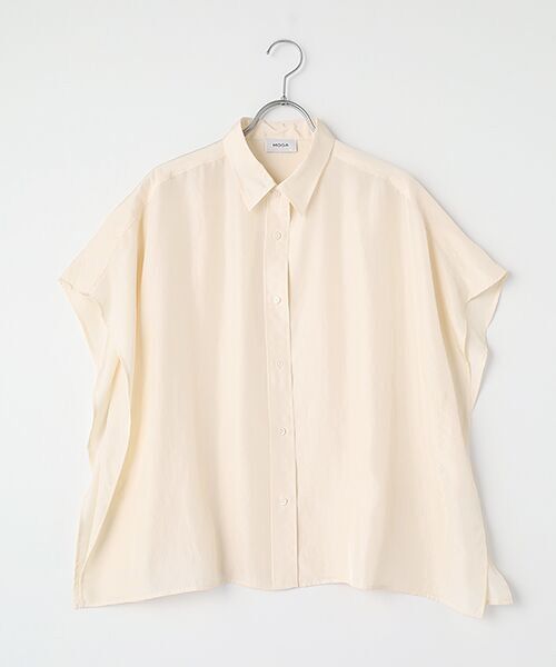 MOGA / モガ シャツ・ブラウス | セシェプレーンケープシャツ | 詳細12