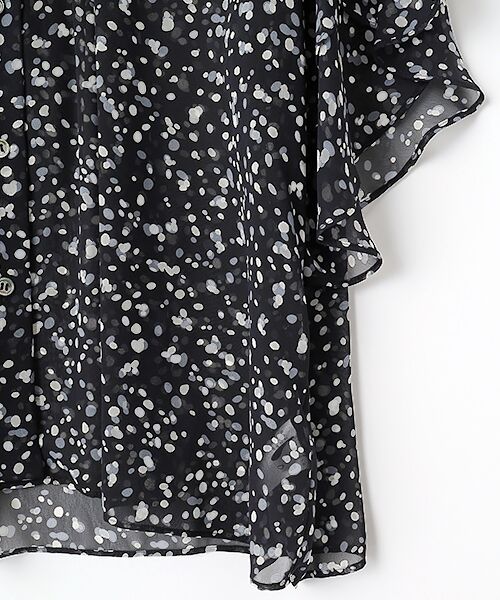 MOGA / モガ シャツ・ブラウス | wb スターダストドットＰt ラウンドカラーブラウス | 詳細3