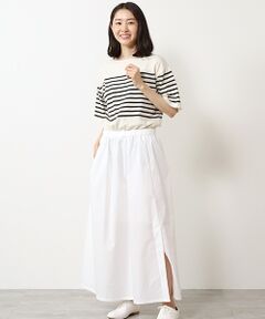 MOGA / モガ ロング・マキシ丈ワンピース | 雑誌eclat ×スタイリスト池田奈加子コラボ マイクロタスランコンビワンピース