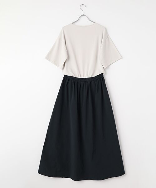 MOGA / モガ ロング・マキシ丈ワンピース | 雑誌eclat ×スタイリスト池田奈加子コラボ マイクロタスランコンビワンピース | 詳細1