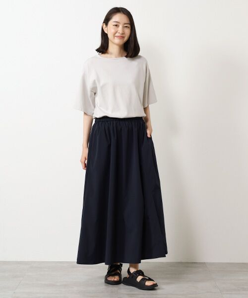 MOGA / モガ ロング・マキシ丈ワンピース | 雑誌eclat ×スタイリスト池田奈加子コラボ マイクロタスランコンビワンピース | 詳細9