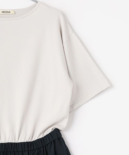 MOGA / モガ ロング・マキシ丈ワンピース | 雑誌eclat ×スタイリスト池田奈加子コラボ マイクロタスランコンビワンピース | 詳細2