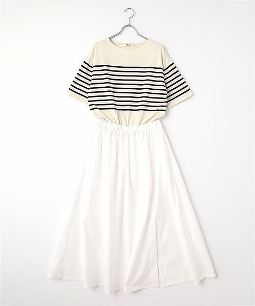 MOGA / モガ ロング・マキシ丈ワンピース | 雑誌eclat ×スタイリスト池田奈加子コラボ マイクロタスランコンビワンピース | 詳細13