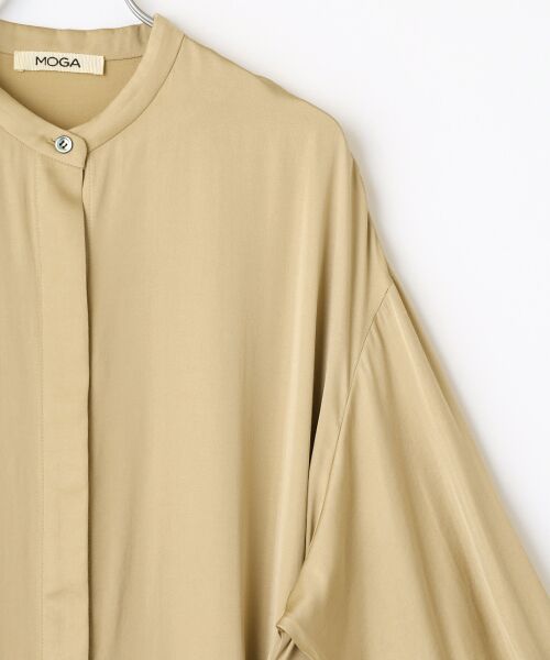 MOGA / モガ ロング・マキシ丈ワンピース | 雑誌eclat ×スタイリスト池田奈加子コラボ ドレープサテンワンピース | 詳細3