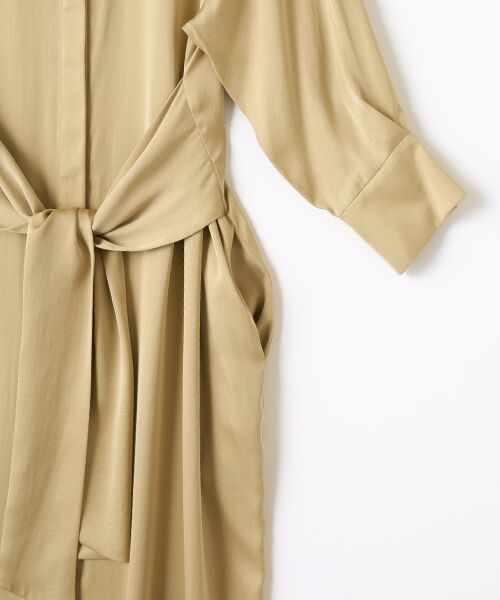 MOGA / モガ ロング・マキシ丈ワンピース | 雑誌eclat ×スタイリスト池田奈加子コラボ ドレープサテンワンピース | 詳細4