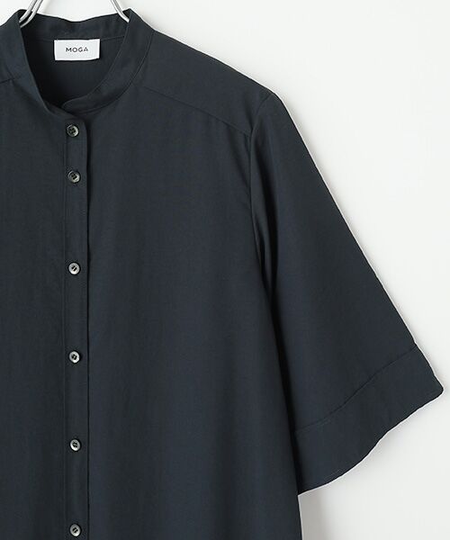 MOGA / モガ ロング・マキシ丈ワンピース | ブロードエアフローハーフスリーブシャツワンピース | 詳細7