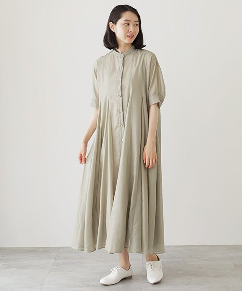 ⭐︎売り切りたい⭐︎ポンディシェリ　ワンピース FREAK'S STORE｜シボリ プリント ティアード ワンピース 25SS