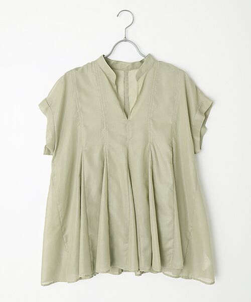 MOGA / モガ シャツ・ブラウス | feerique スパンボイルブラウス（カーキ）