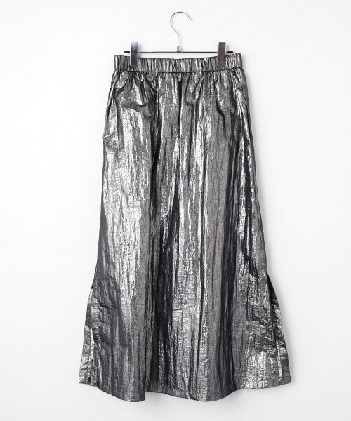 MOGA / モガ ロング・マキシ丈スカート | ナイロンフォイルスカート | 詳細1