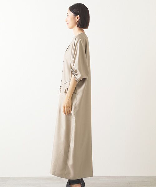 MOGA / モガ ロング・マキシ丈ワンピース | feerique シャンタンワンピース | 詳細9