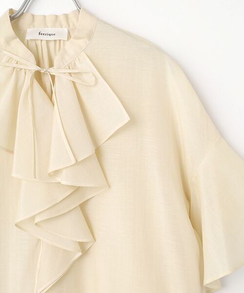 MOGA / モガ シャツ・ブラウス | feerique シルキーローンフリルブラウス | 詳細3