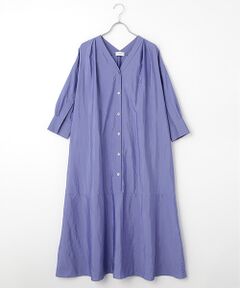 MOGA / モガ ロング・マキシ丈ワンピース | ナイロンクロスVネックワンピース