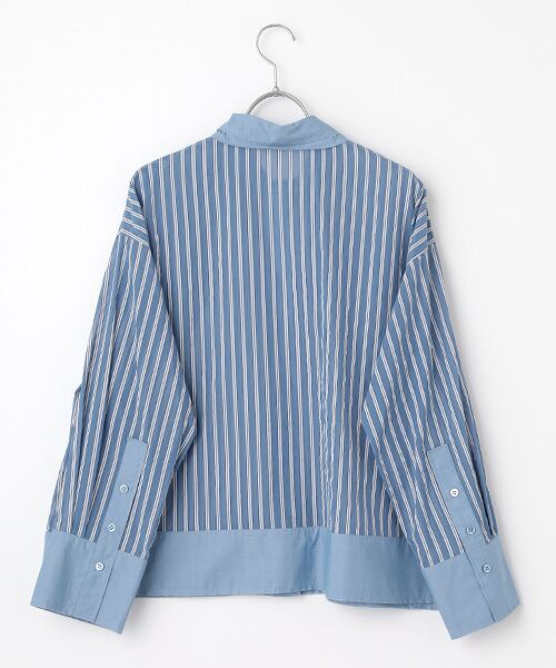 MOGA / モガ シャツ・ブラウス | シアーメモリーストライプシャツブラウス | 詳細1