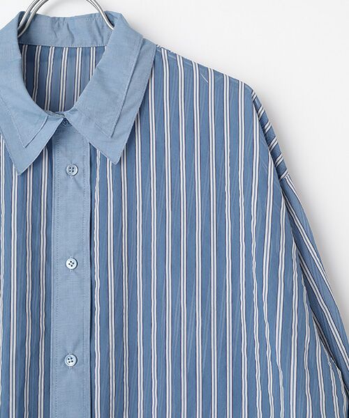 MOGA / モガ シャツ・ブラウス | シアーメモリーストライプシャツブラウス | 詳細2
