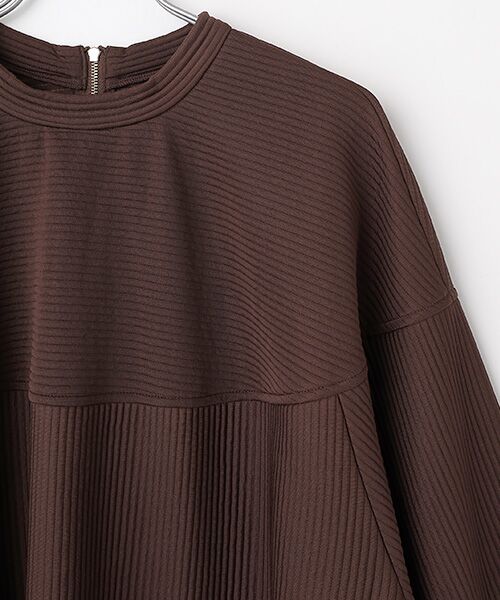 MOGA / モガ カットソー | feerique　キルトストライプコクーンシルエットプルオーバー | 詳細2