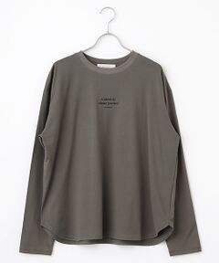 MOGA / モガ Tシャツ | feerique　刺繍ロゴラウンドヘムプルオーバー