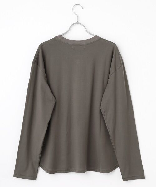 MOGA / モガ Tシャツ | feerique　刺繍ロゴラウンドヘムプルオーバー | 詳細2