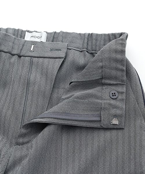 MOGA / モガ スラックス・ドレスパンツ | ヘリンボンストレッチテーパードパンツ | 詳細5