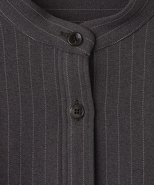 MOGA / モガ シャツ・ブラウス | feerique ウールライクストライプオーバーサイズシャツ | 詳細5