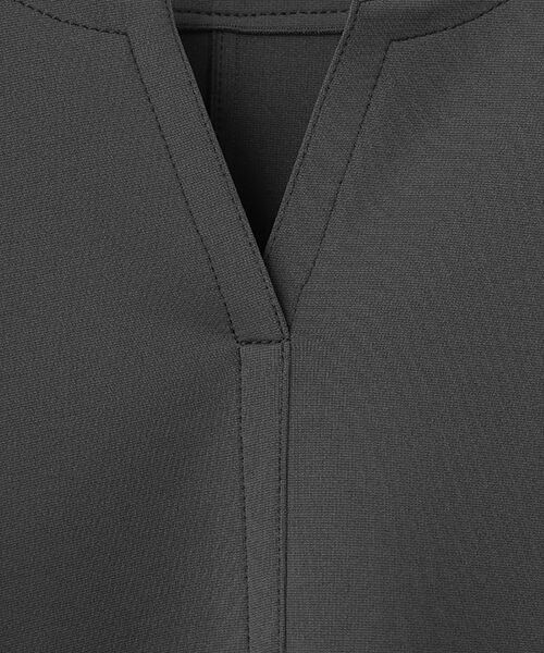 MOGA / モガ カットソー | トリアセダブルニットキーネックジャージトップス | 詳細6