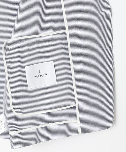 MOGA / モガ ノーカラージャケット | ストレッチサッカーストライプノーカラージャケット | 詳細4