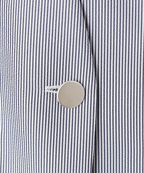 MOGA / モガ ノーカラージャケット | ストレッチサッカーストライプノーカラージャケット | 詳細5