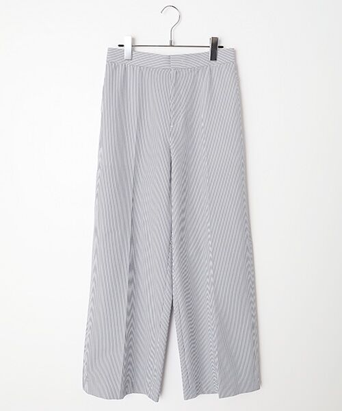 MOGA / モガ その他パンツ | ストライプサッカーストライプワイドパンツ（オフホワイト）