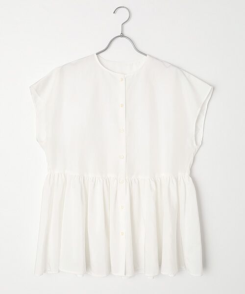 MOGA / モガ シャツ・ブラウス | セシェシルキーローンキャップスリーブブラウス（ホワイト）