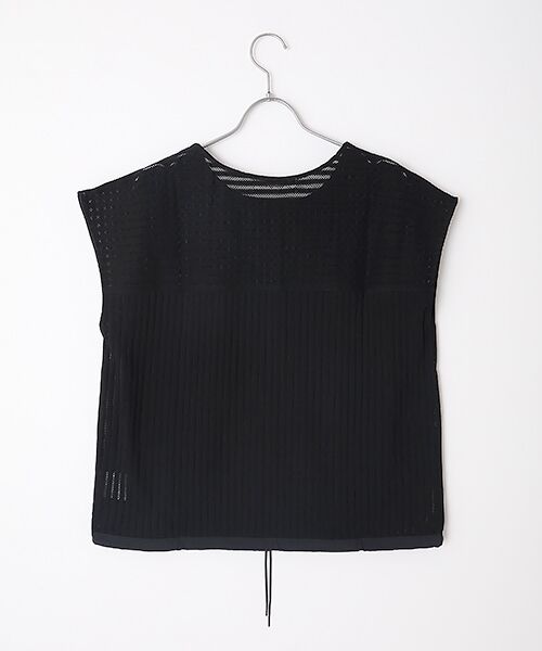 MOGA / モガ カットソー | feerique ラッセルメッシュストライププルオーバー | 詳細2