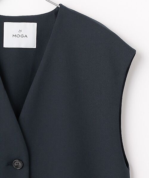 MOGA / モガ ベスト | ライトパウダリーツイルジレ | 詳細2