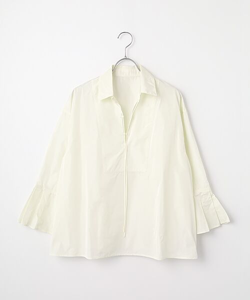 MOGA / モガ シャツ・ブラウス | メモリーマイクロタフタプルオーバーシャツ（アイボリー）