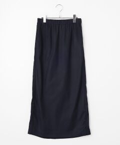 MOGA / モガ ロング・マキシ丈スカート | feerique ウールライクニットツイルパイピングスカート