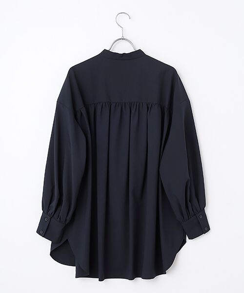 MOGA / モガ シャツ・ブラウス | トロストレッチバンドカラーブラウス | 詳細2