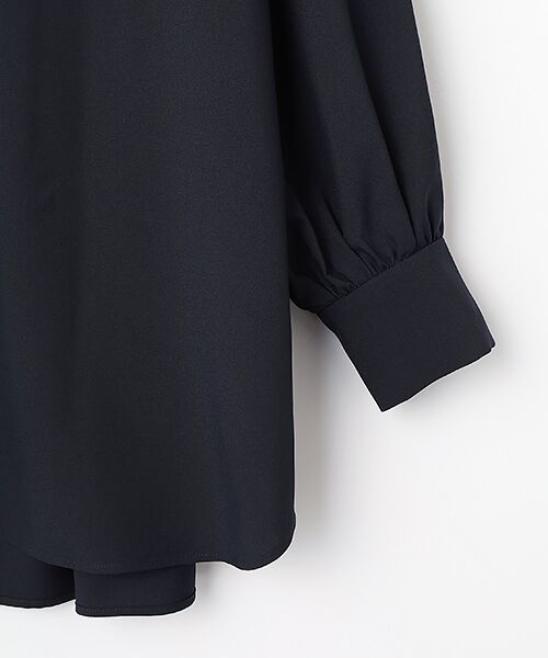 MOGA / モガ シャツ・ブラウス | トロストレッチバンドカラーブラウス | 詳細4