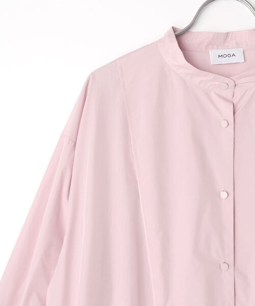MOGA / モガ ロング・マキシ丈ワンピース | ライトメモリータフタブザムシャツワンピース | 詳細2