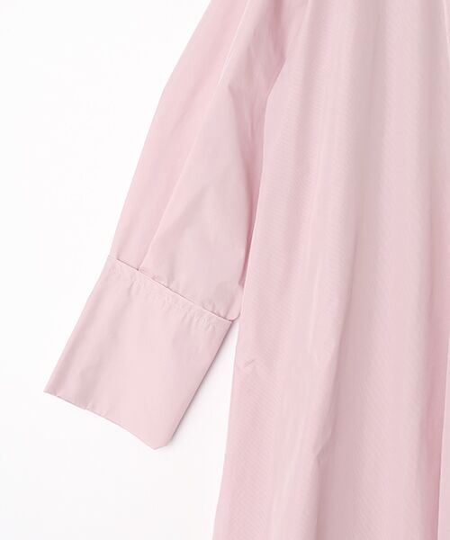 MOGA / モガ ロング・マキシ丈ワンピース | ライトメモリータフタブザムシャツワンピース | 詳細3