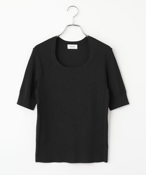 MOGA / モガ ニット・セーター | フルーレニットトップス（ブラック）