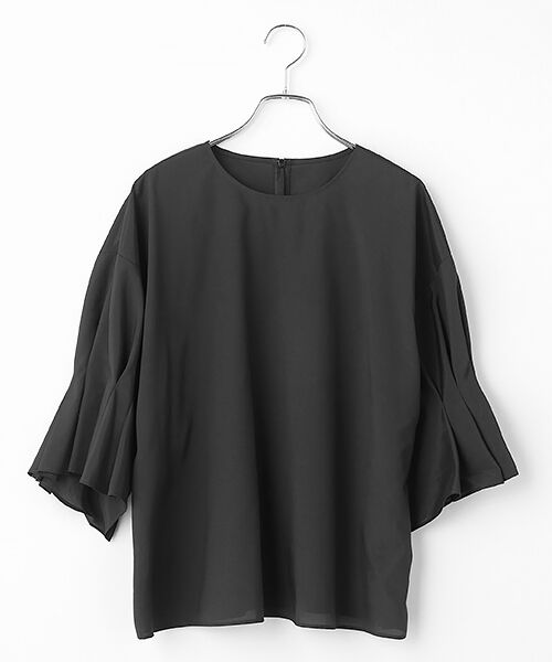 MOGA / モガ シャツ・ブラウス | ブライトビンテージラウンドカラーブラウス（ブラック）