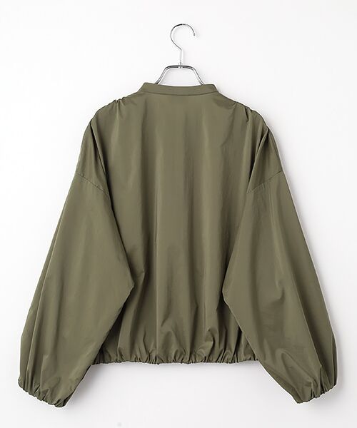 MOGA / モガ ブルゾン | ストレッチタフタギャザーブルゾン | 詳細1