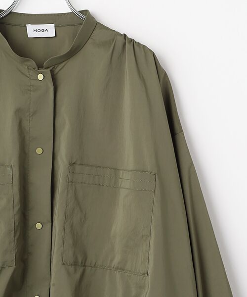 MOGA / モガ ブルゾン | ストレッチタフタギャザーブルゾン | 詳細2