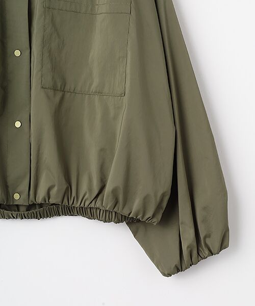 MOGA / モガ ブルゾン | ストレッチタフタギャザーブルゾン | 詳細3