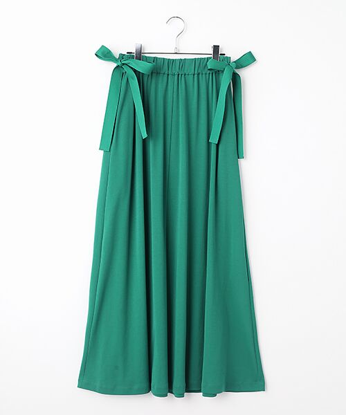 MOGA / モガ ロング・マキシ丈スカート | フレスカビンテージギャザーフレアースカート（グリーン）