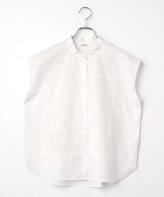 MOGA / モガ シャツ・ブラウス | feerique カットワークレースフレンチスリーブブラウス