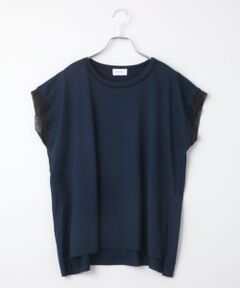 MOGA / モガ Tシャツ | 60/2天竺メッシュレイヤードクルーネックTシャツ