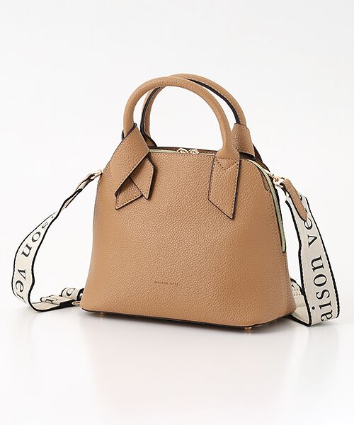 MONICA / モニカ トートバッグ | 【超軽量/多収納】リボンハンドル2WAYバッグ（キャメル）