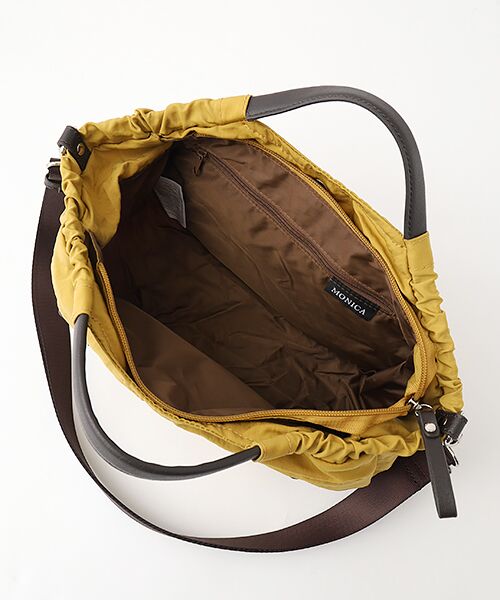 MONICA / モニカ トートバッグ | 【MONICA】サイドギャザー2WAYトートバッグ Sサイズ | 詳細7