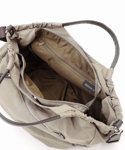 MONICA / モニカ トートバッグ | 【MONICA】サイドギャザー2WAYトートバッグ Mサイズ | 詳細8