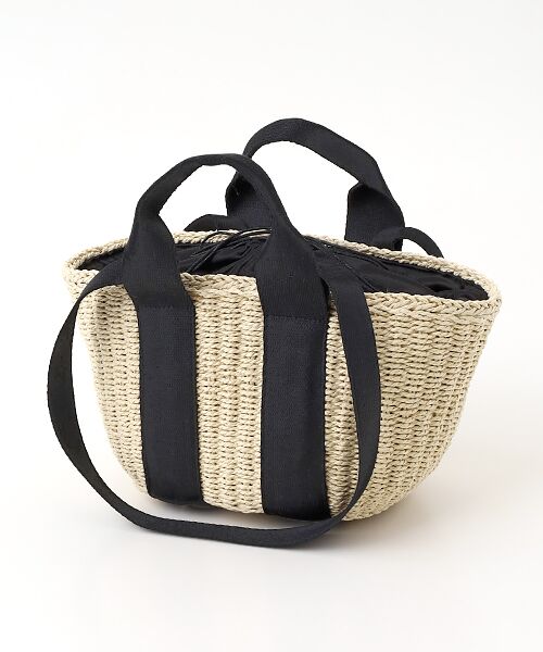 MONICA / モニカ かごバック | 【MONICA】ダブルハンドルかごバッグ（アイボリー）