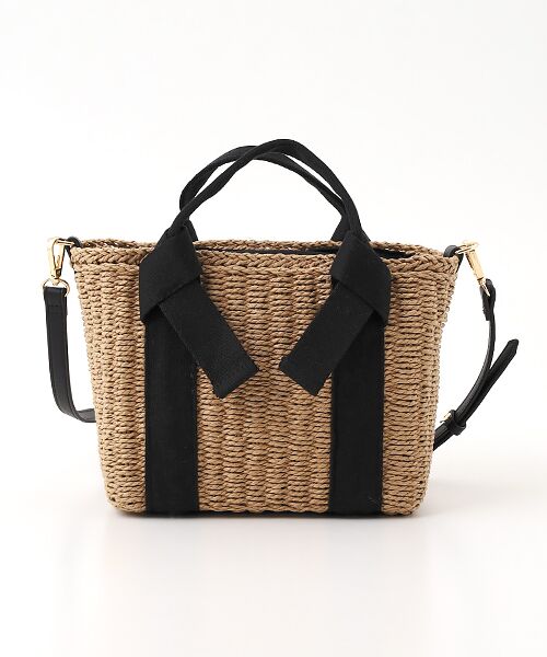 MONICA / モニカ かごバック | 【MONICA】リボンハンドル2WAYかごバッグ | 詳細1