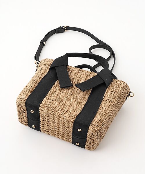 MONICA / モニカ かごバック | 【MONICA】リボンハンドル2WAYかごバッグ | 詳細4